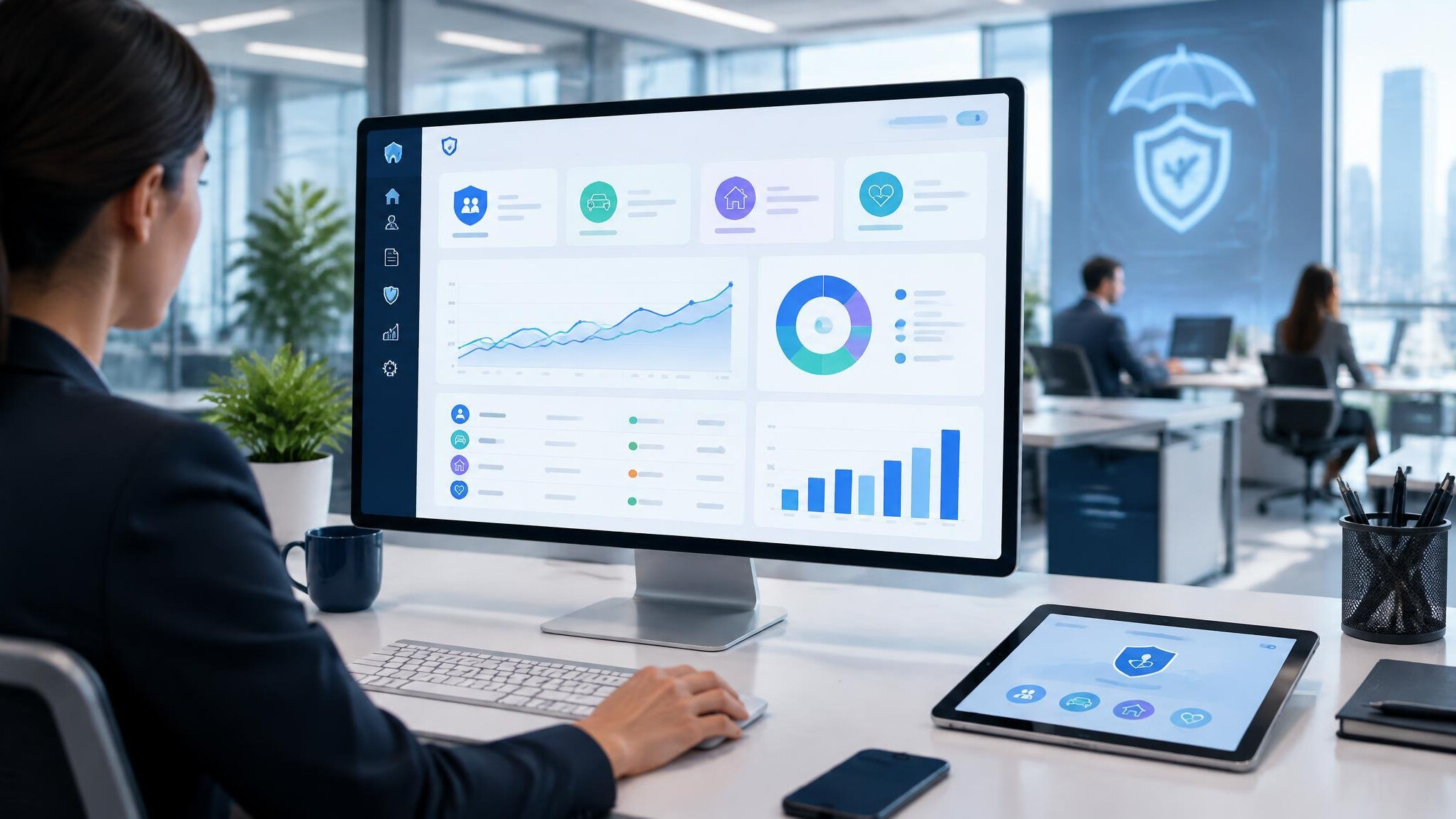 insurance software dashboard