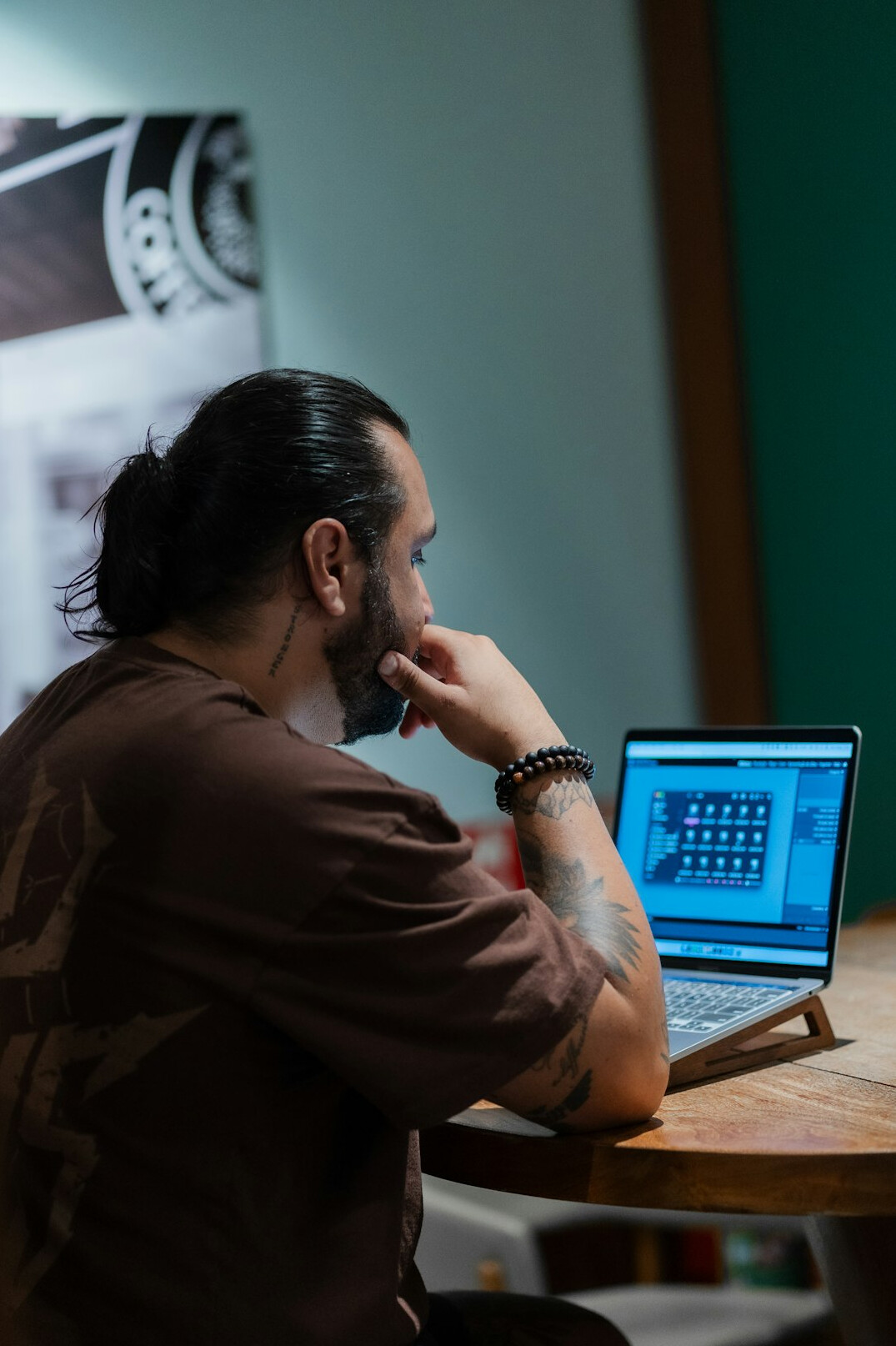 programmer working on laptop