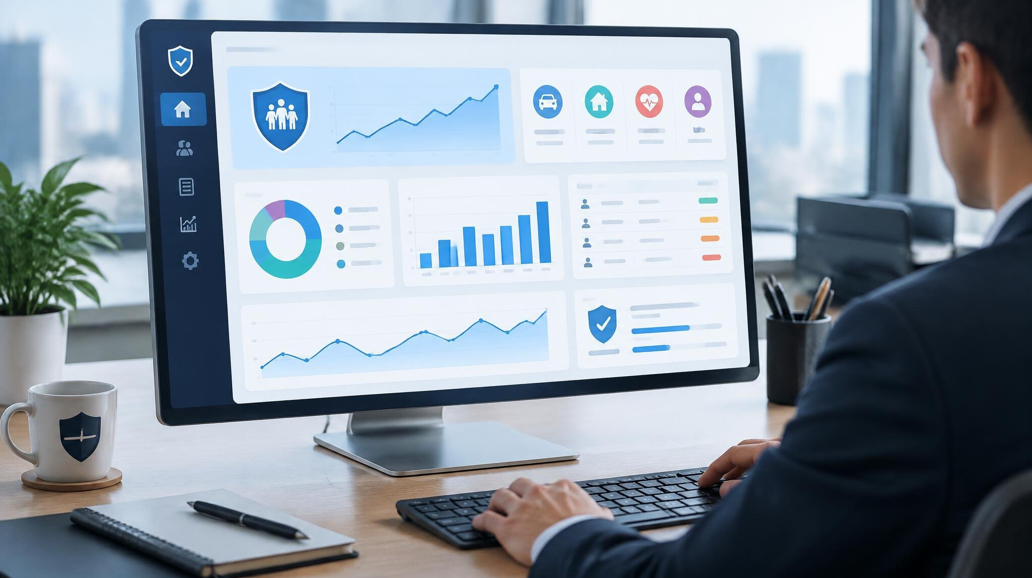 insurance software dashboard