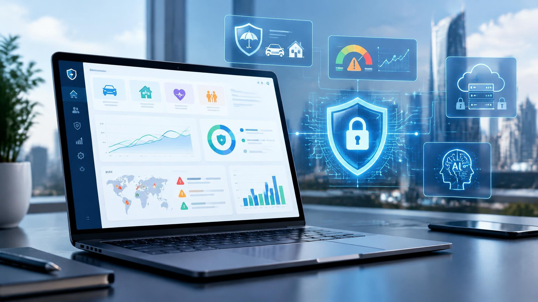 insurance software dashboard